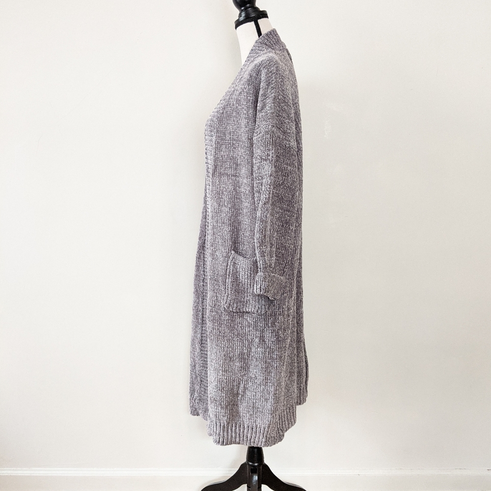 NWT Sage Velour Oversized Long Cardigan - Picture 3 of 4